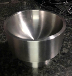 Chén inox sau tiện CNC hoàn thiện